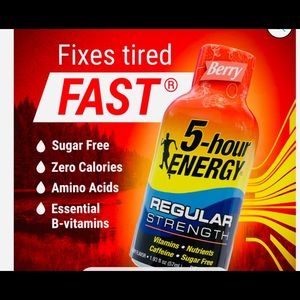 - 5-hour ENERGY Shot, Regular Strength, Pomegranate , 1.93 oz, 2 Pack